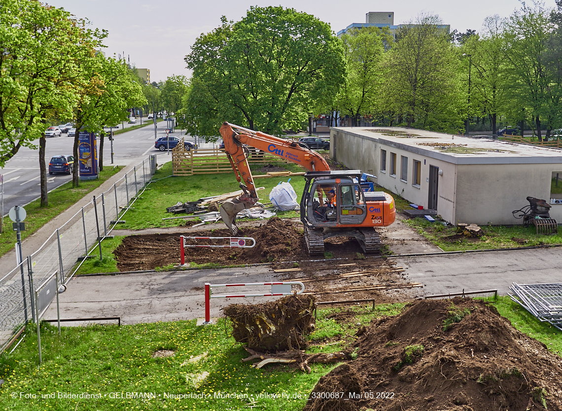 05.05.2022 - Baustelle am Haus für Kinder in Neuperlach